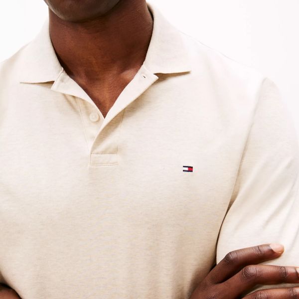 Tommy Hilfiger Liquid Cotton Longsleeve Polo Off White