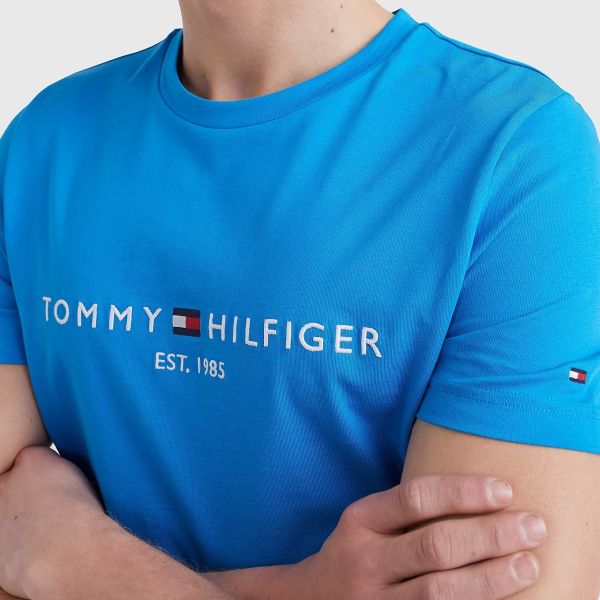 Tommy Hilfiger Logo T-shirt Blauw