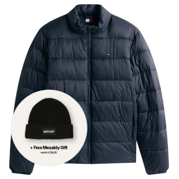 Tommy Hilfiger Mid Weight Collar Puffer Navy