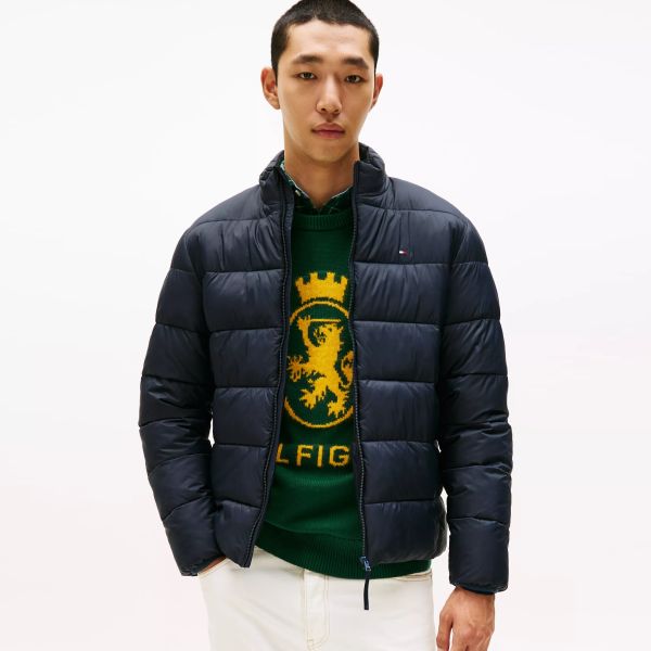Tommy Hilfiger Mid Weight Collar Puffer Navy