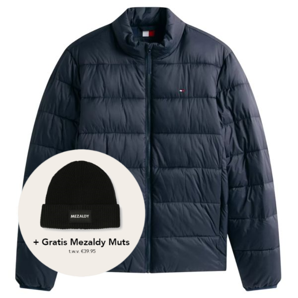 Tommy Hilfiger Mid Weight Collar Puffer Navy