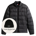Tommy Hilfiger Mid Weight Collar Puffer Zwart