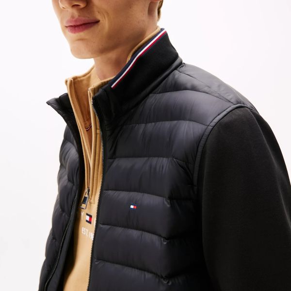 Tommy Hilfiger Mix Media Essential Jas Zwart