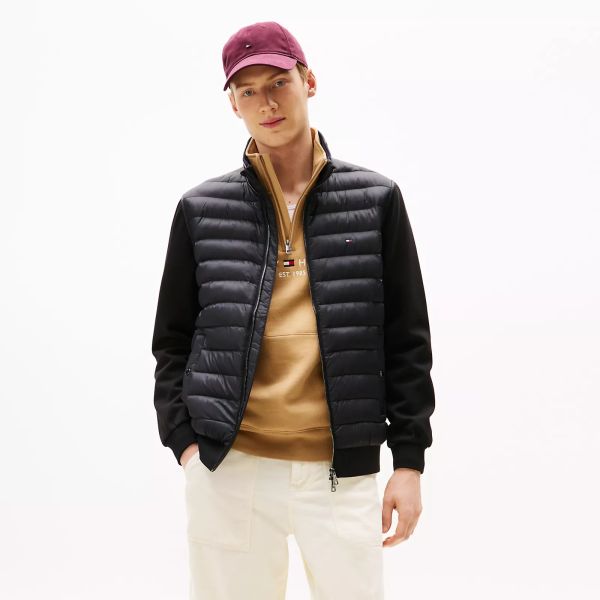 Tommy Hilfiger Mix Media Essential Jas Zwart