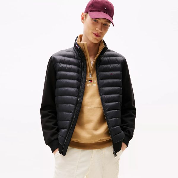 Tommy Hilfiger Mix Media Essential Jas Zwart