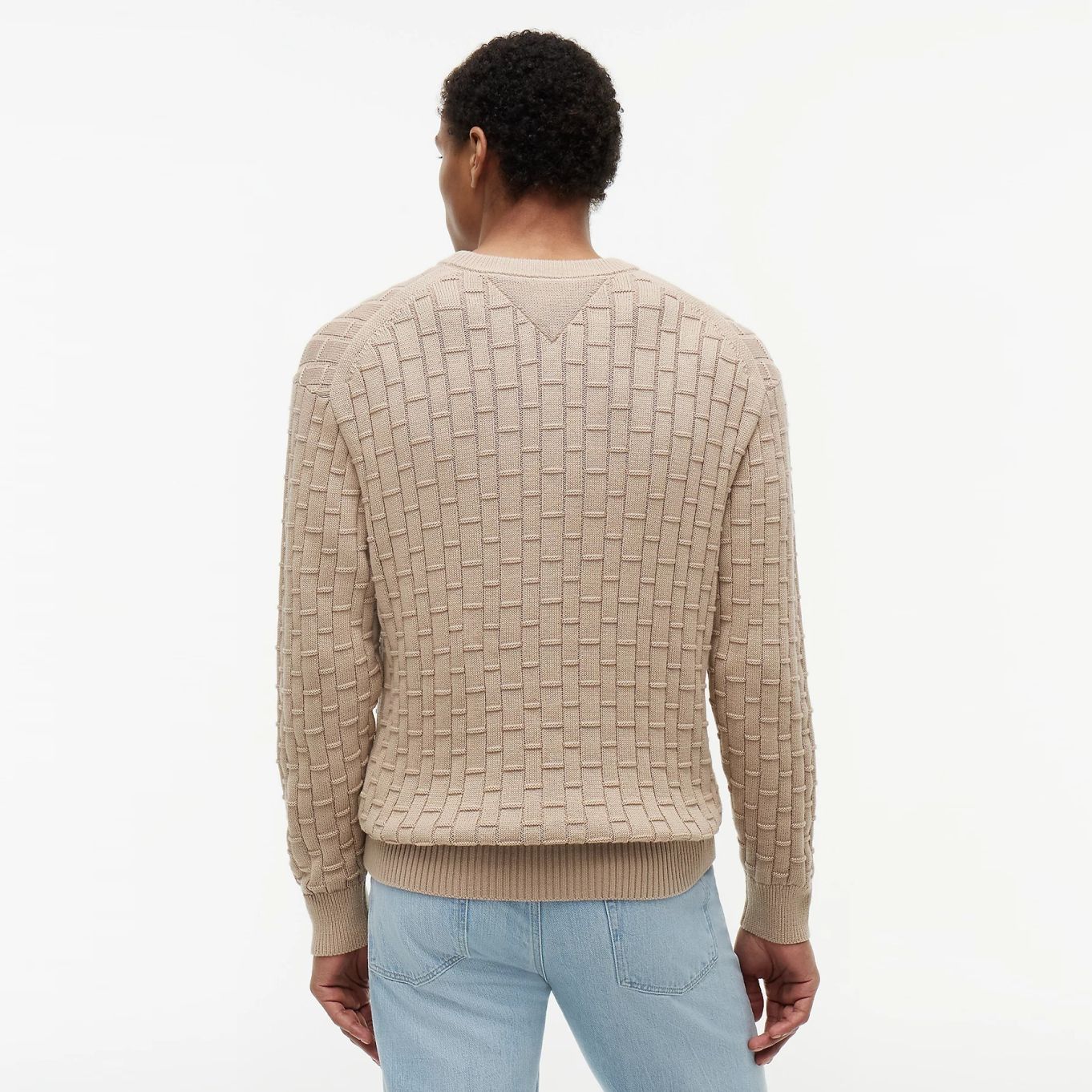 Tommy Hilfiger Mock Cable Sweater Beige