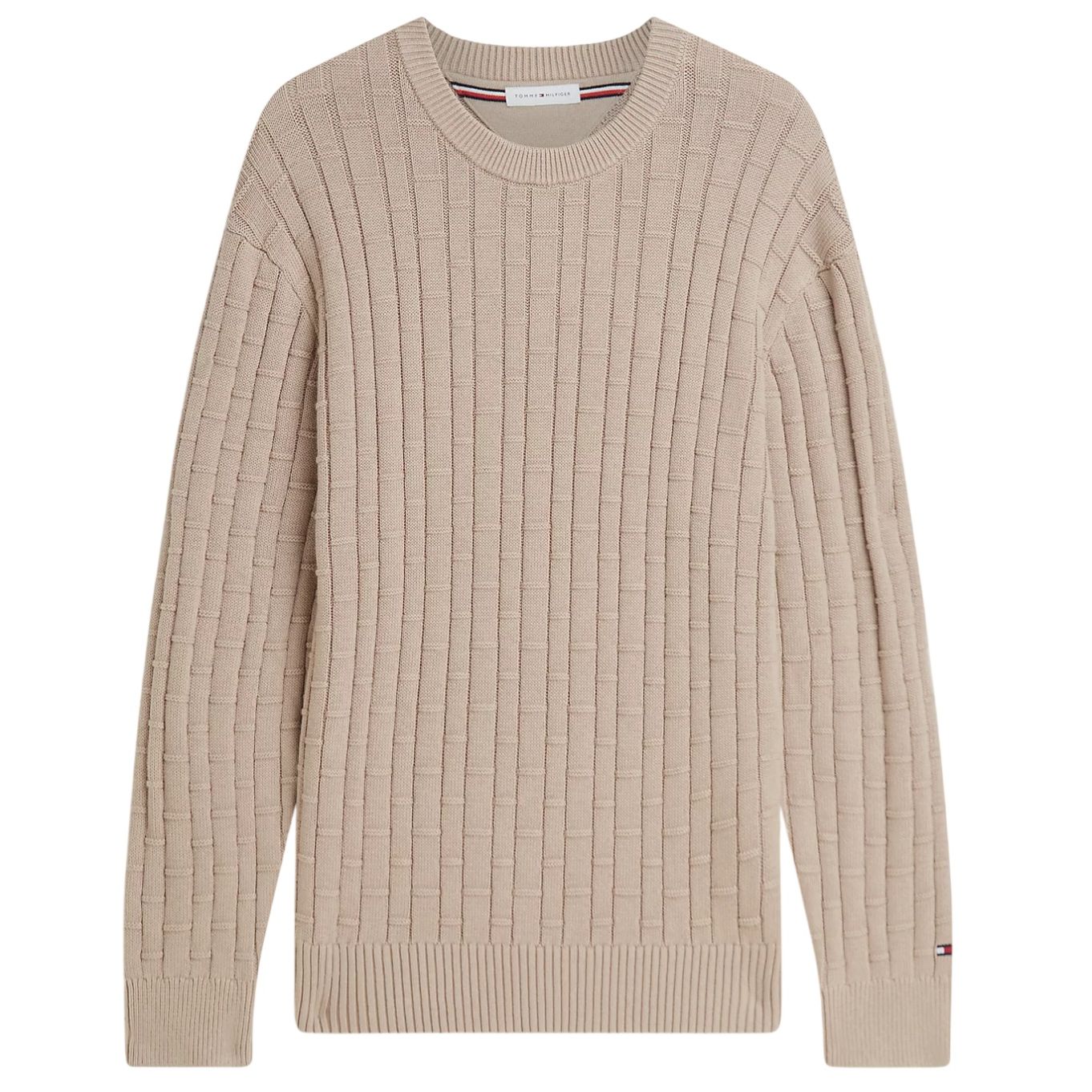 Tommy Hilfiger Mock Cable Sweater Beige