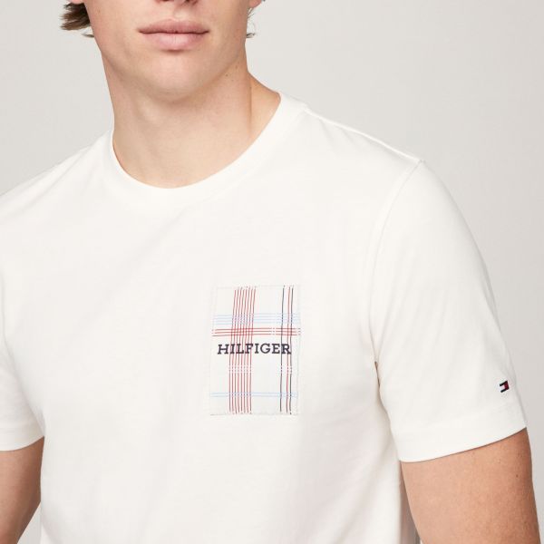Tommy Hilfiger Monotype Woven Label T-shirt Wit