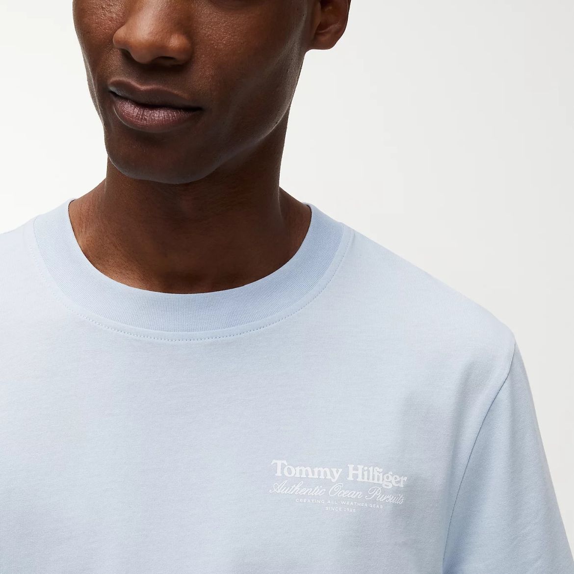 Tommy Hilfiger Nautical Back Graphic T-shirt Licht Blauw
