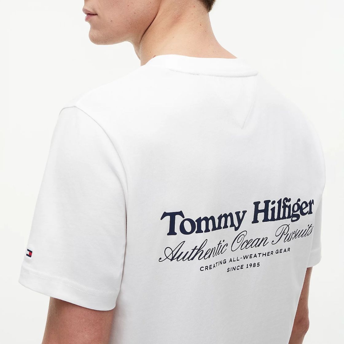 Tommy Hilfiger Nautical Back Graphic T-shirt Wit