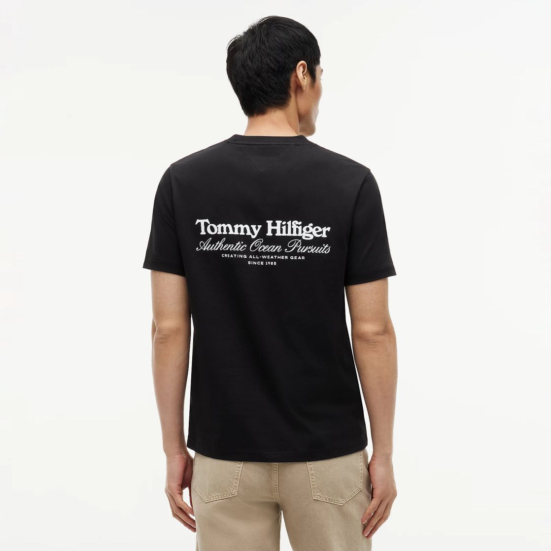 Tommy Hilfiger Nautical Back Graphic T-shirt Zwart