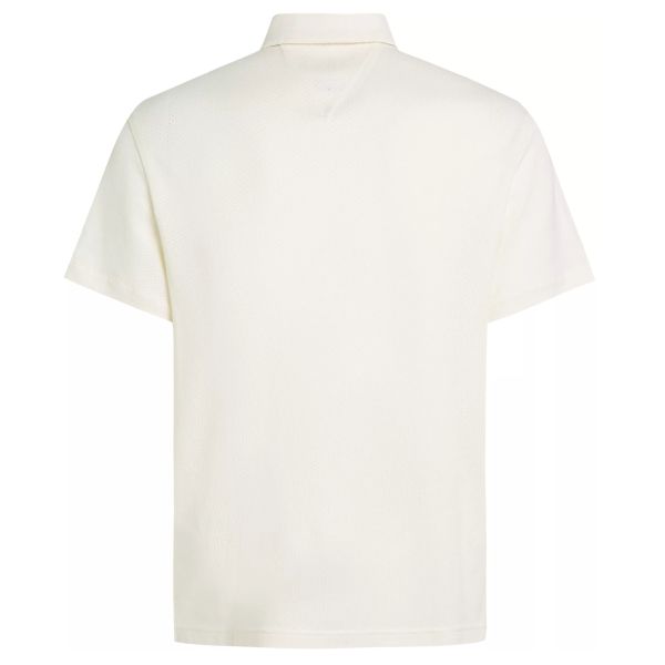 Tommy Hilfiger Open Knit Full Plack Overhemd Off White