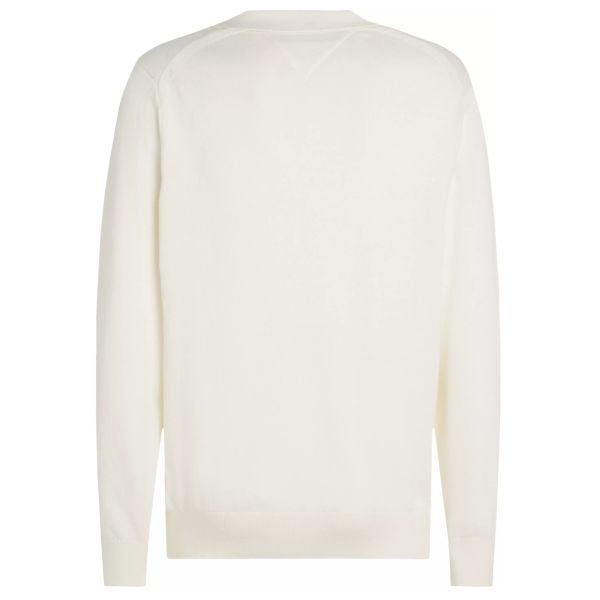Tommy Hilfiger Organic Polo Sweater Off White