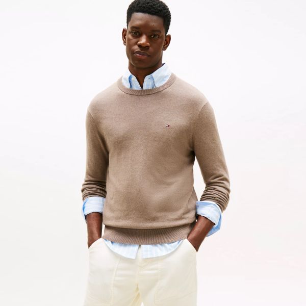 Tommy Hilfiger Organic Sweater Bruin