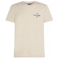 Tommy Hilfiger Outline Flag Script T-shirt Beige