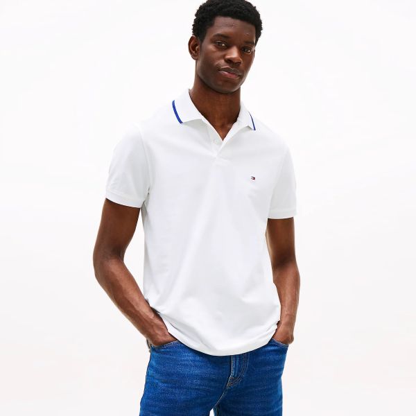 Tommy Hilfiger Performance Tipped Polo Wit