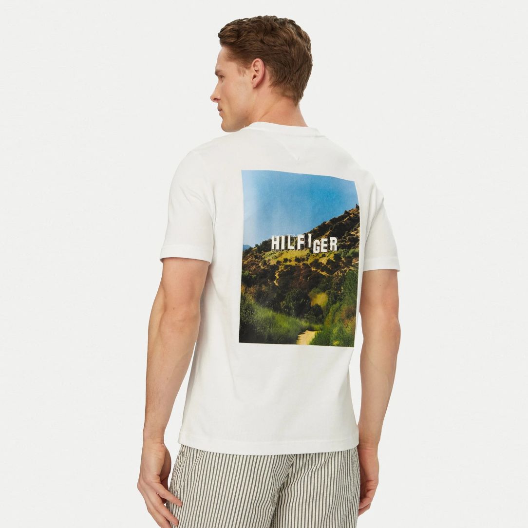 Tommy Hilfiger Photo Print Hilfiger T-shirt Wit
