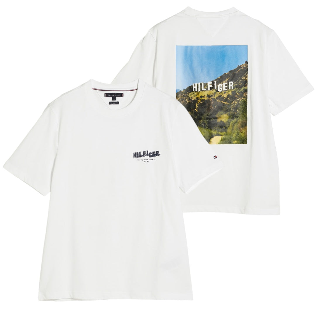 Tommy Hilfiger Photo Print Hilfiger T-shirt Wit