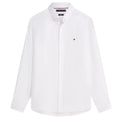 Tommy Hilfiger Pigment Dyed Solid Overhemd Wit