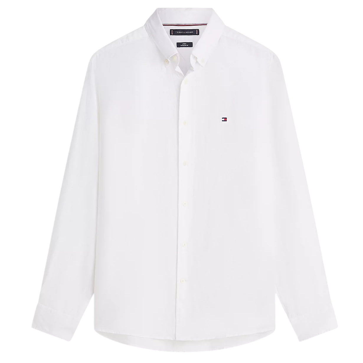 Tommy Hilfiger Pigment Dyed Solid Overhemd Wit