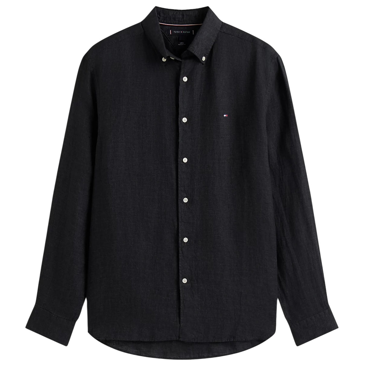 Tommy Hilfiger Pigment Dyed Solid Overhemd Zwart