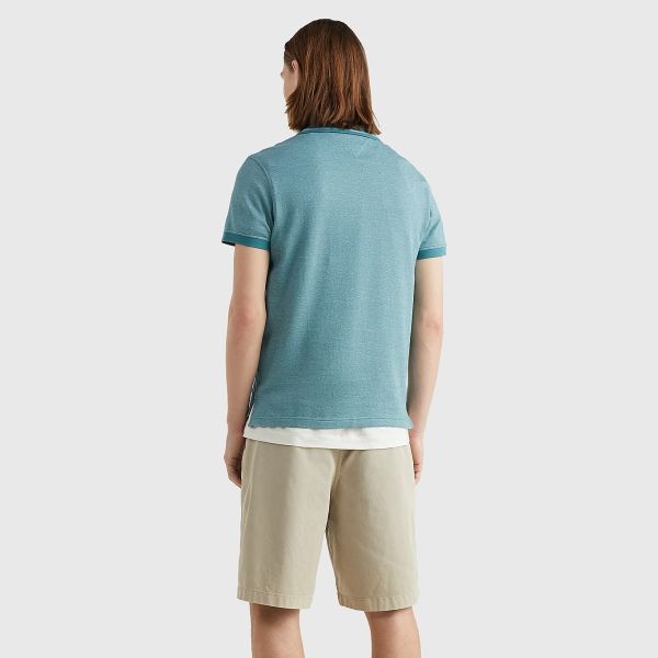 Tommy Hilfiger Pretwist Mouline Polo Groen