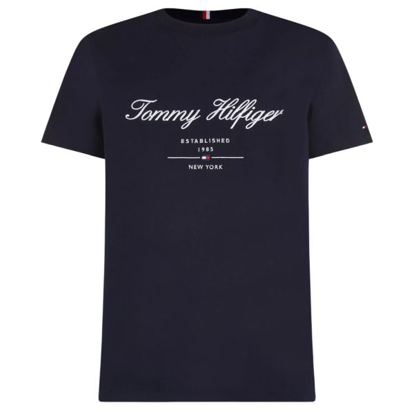 Tommy Hilfiger Script Logo T-shirt Navy