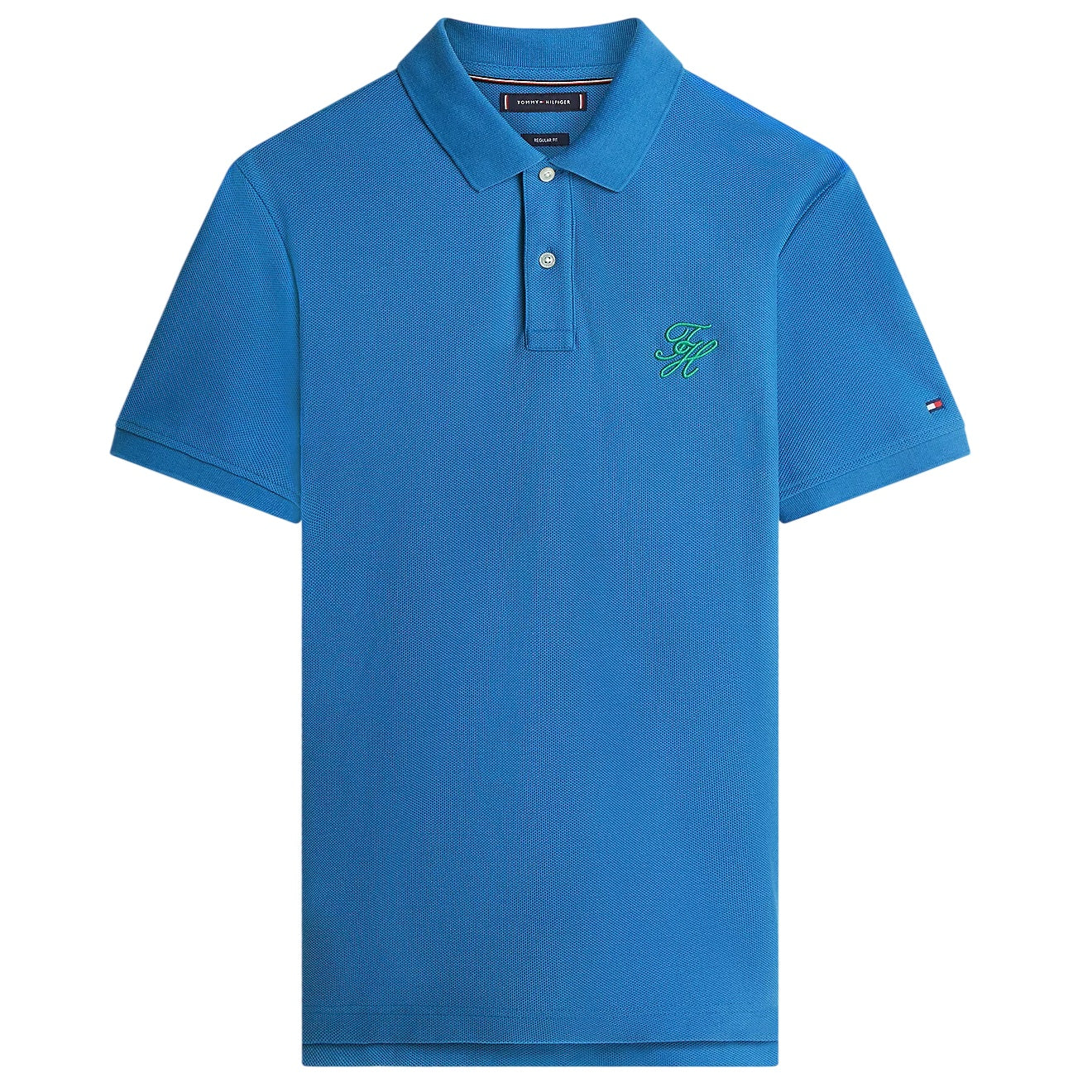 Tommy Hilfiger Script Regular Polo Blauw