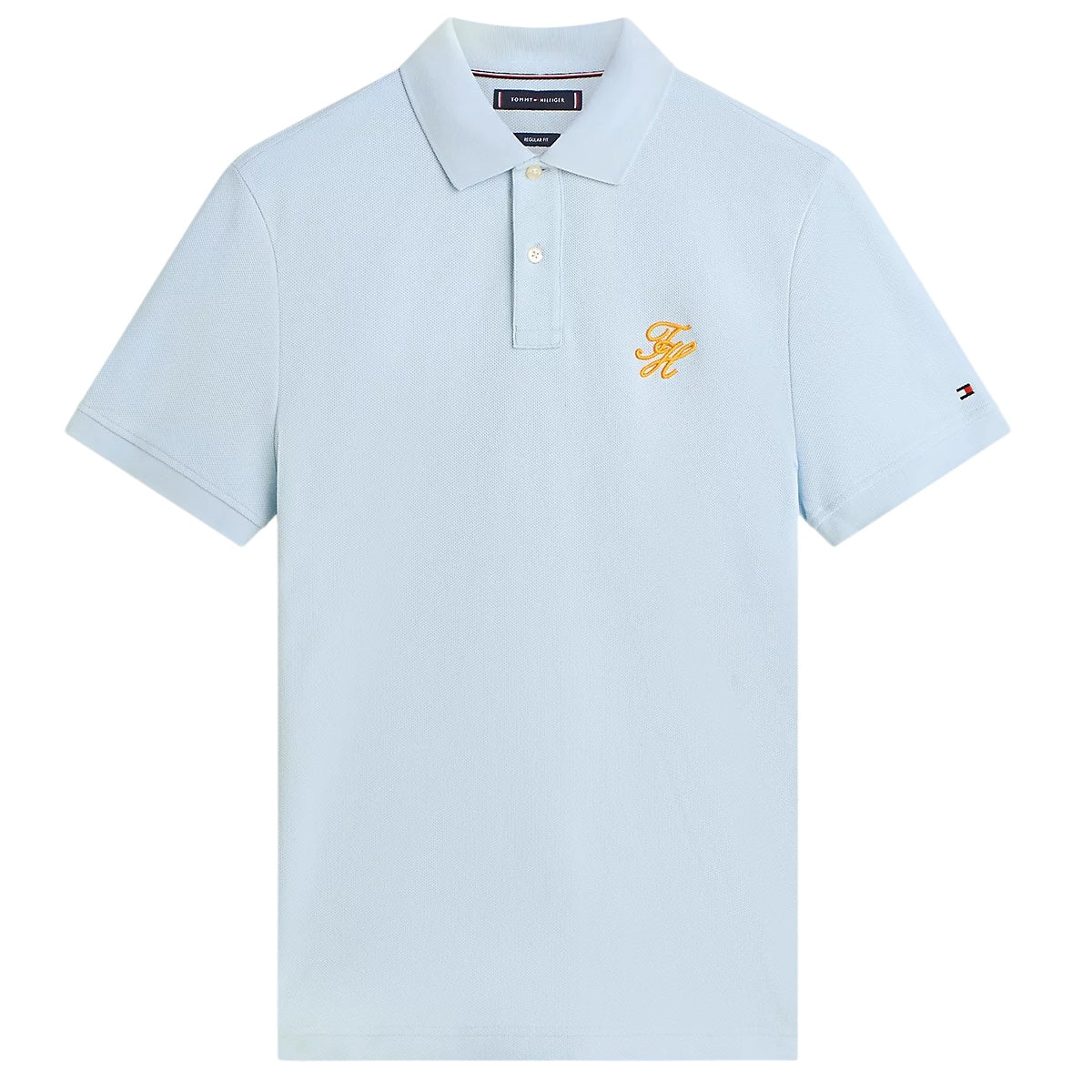 Tommy Hilfiger Script Regular Polo Licht Blauw