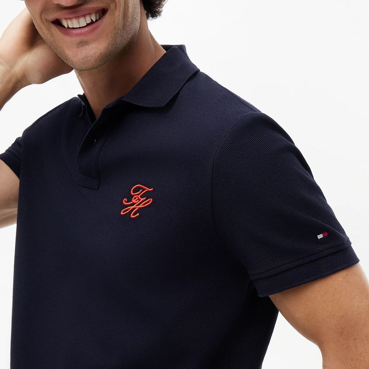 Tommy Hilfiger Script Regular Polo Navy