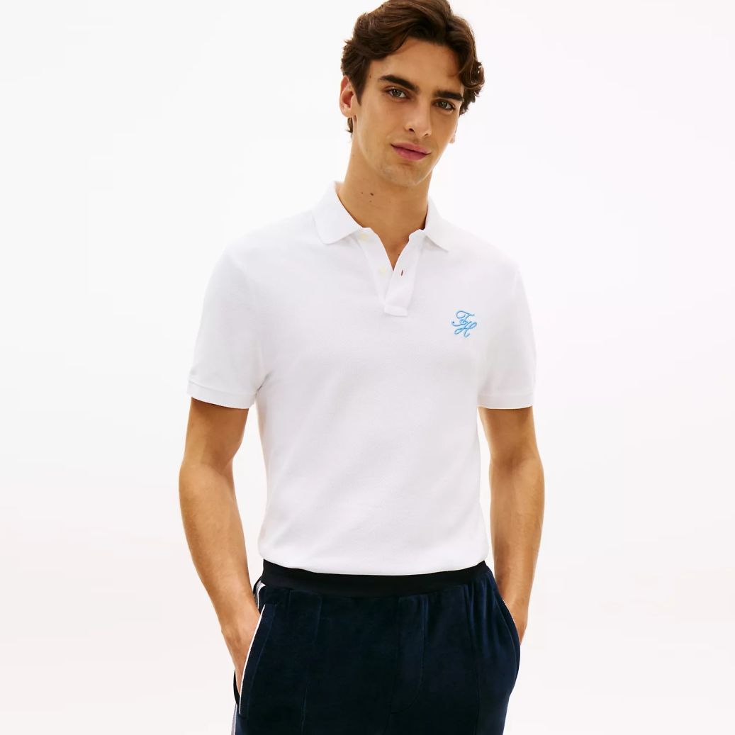 Tommy Hilfiger Script Regular Polo Wit