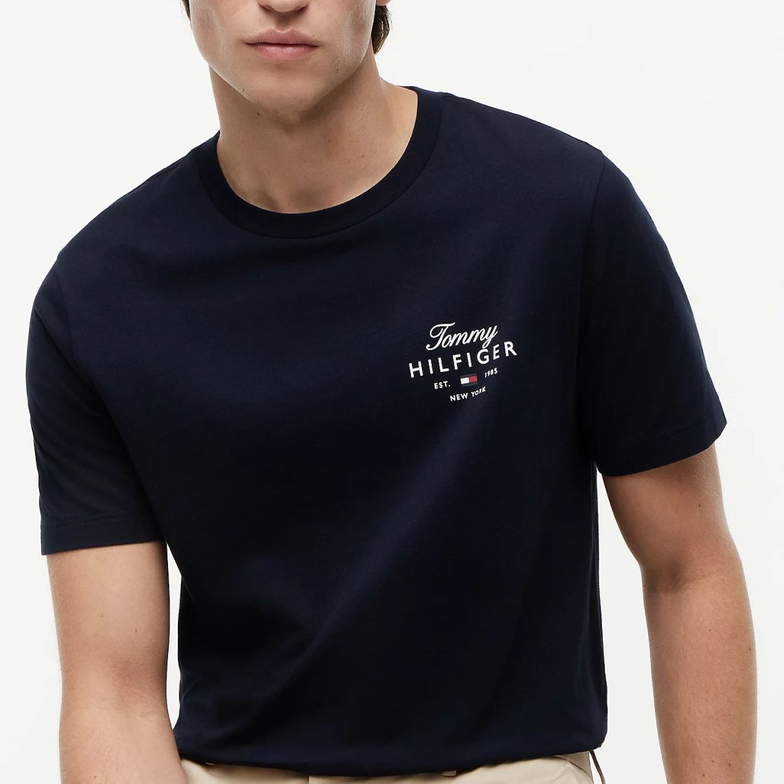 Tommy Hilfiger Script Stack T-shirt Navy