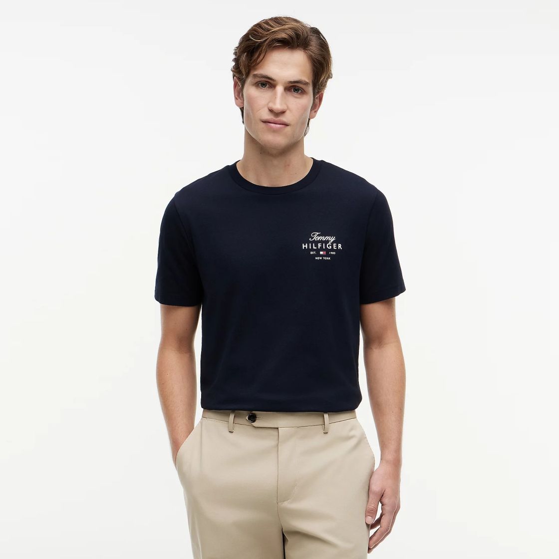 Tommy Hilfiger Script Stack T-shirt Navy
