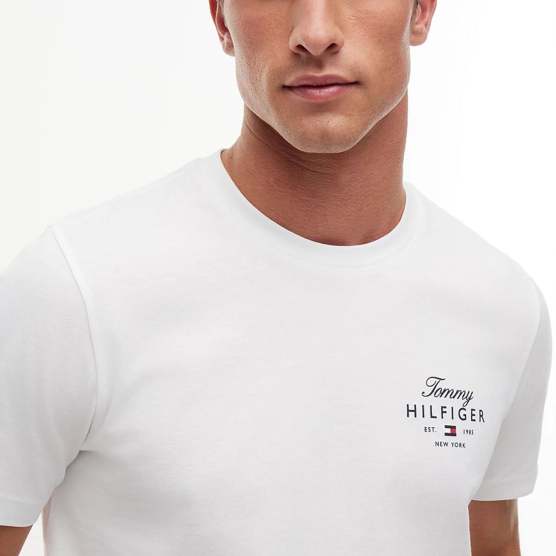 Tommy Hilfiger Script Stack T-shirt Wit