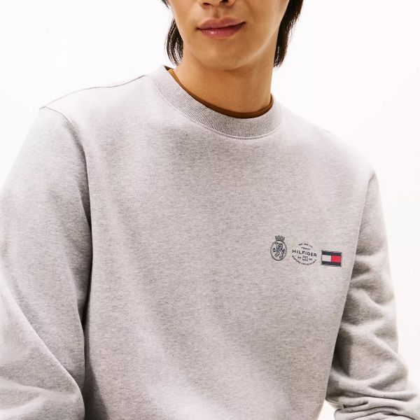 Tommy Hilfiger Small Crest Outline Sweater Grijs