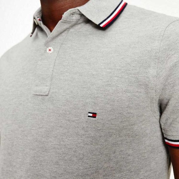 Tommy Hilfiger Tipped Polo Grijs