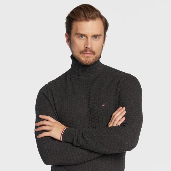 Tommy Hilfiger Turtle Neck Sweater Grijs