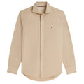 Tommy Hilfiger Washed Poplin Overhemd Beige
