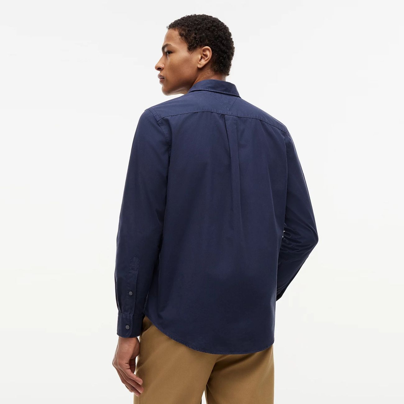 Tommy Hilfiger Washed Poplin Overhemd Navy