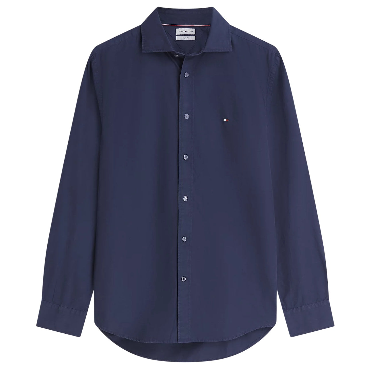 Tommy Hilfiger Washed Poplin Overhemd Navy
