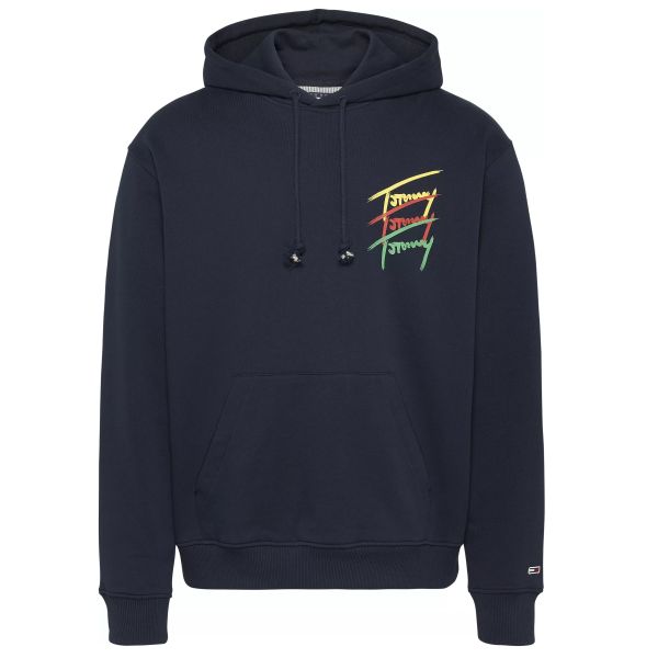 Tommy Jeans 3 Color Sign Hoodie Navy