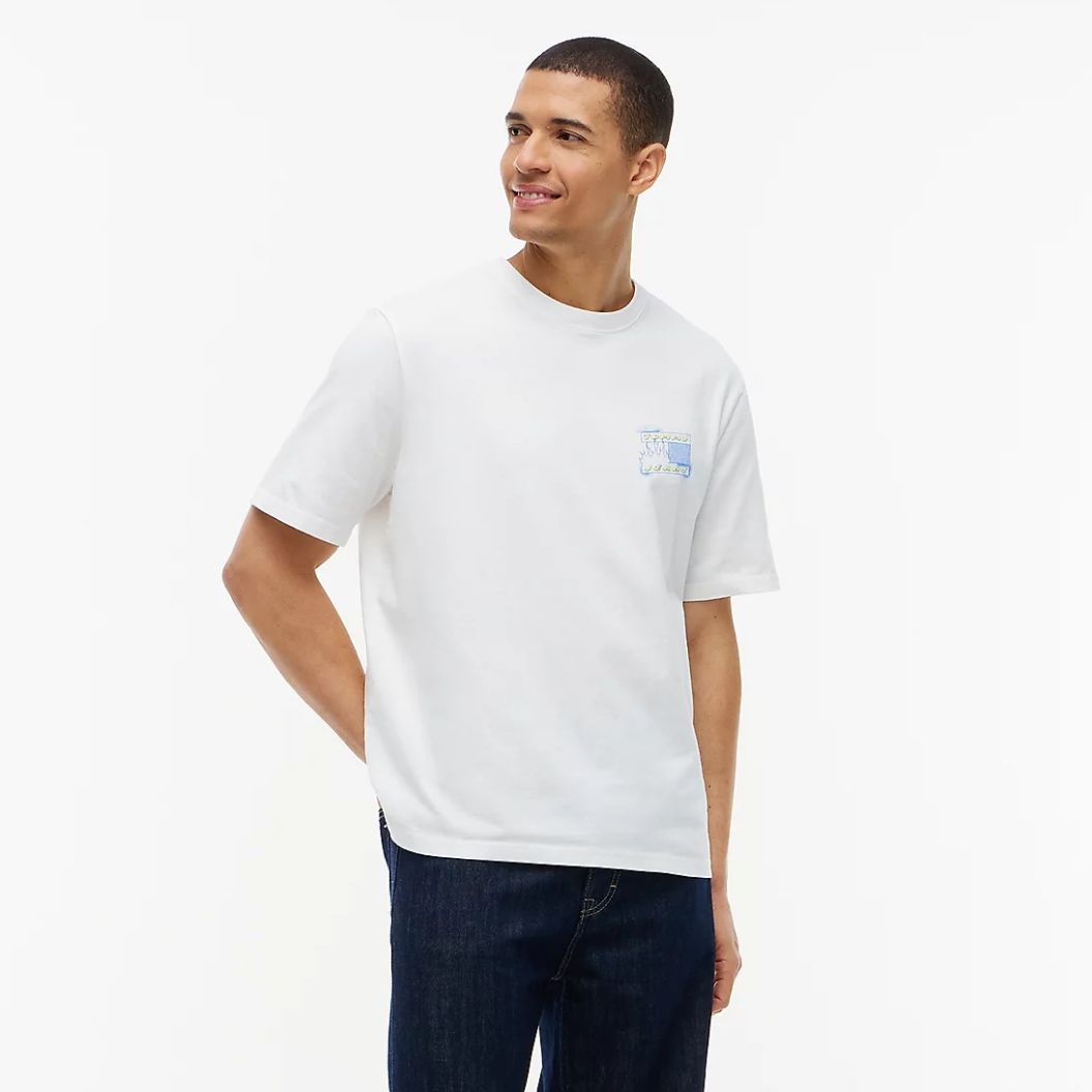 Tommy Jeans 90s Bubble Flag T-shirt Wit