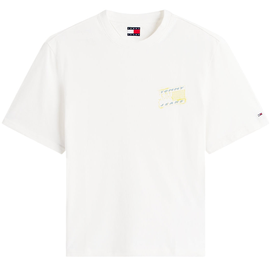 Tommy Jeans 90s Bubble Flag T-shirt Wit