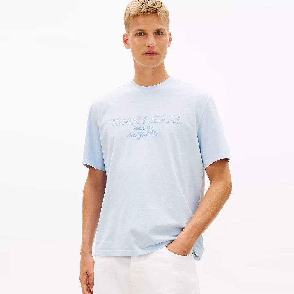 Tommy Jeans 90s New Classics T-shirt Licht Blauw