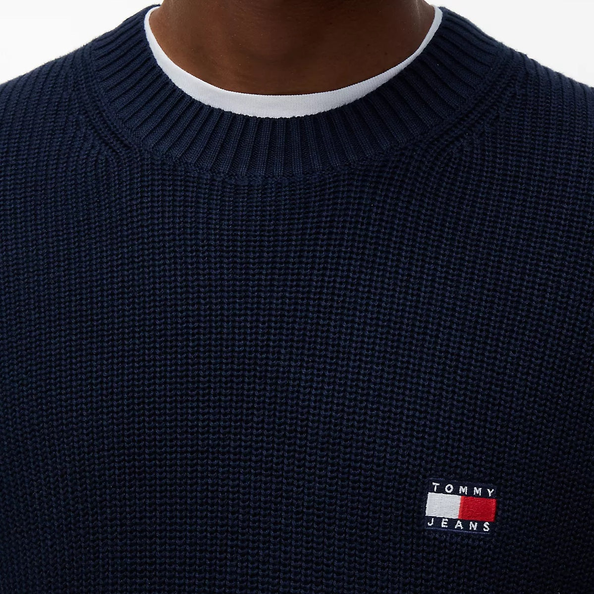 Tommy Jeans Badge Knit Sweater Navy