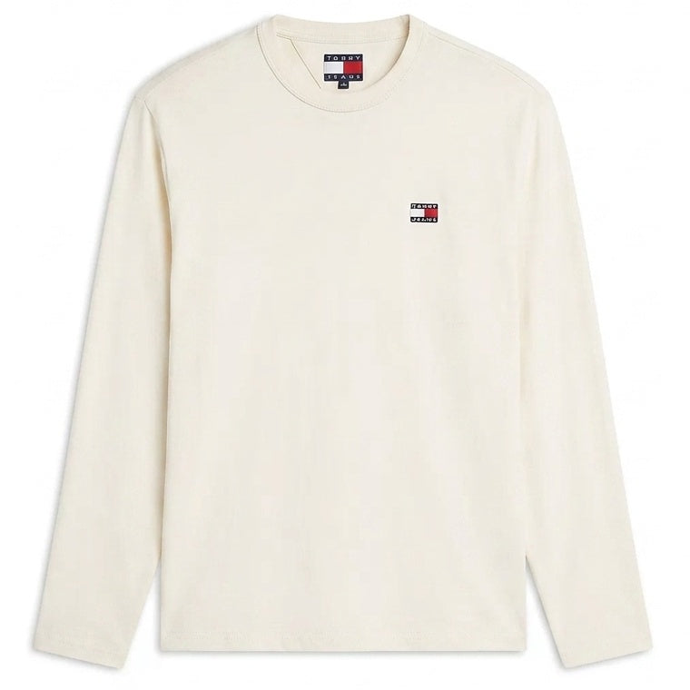 Tommy Jeans Badge Longsleeve T-shirt Off White