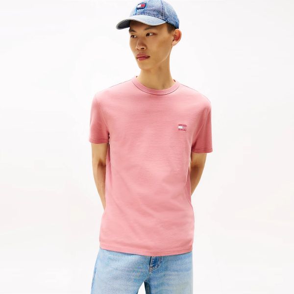 Tommy Jeans Badge T-shirt Roze