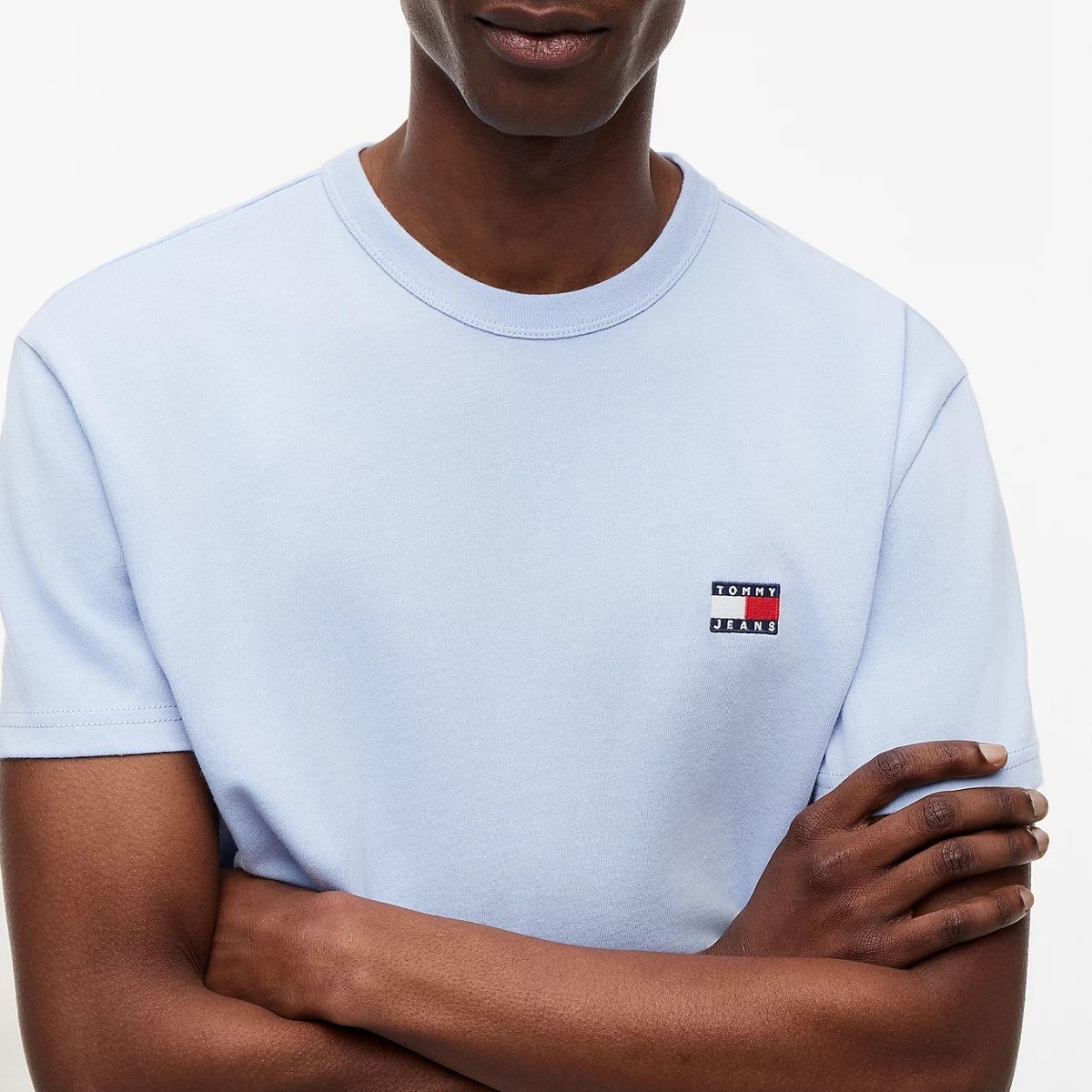Tommy Jeans Badge T-shirt Licht Blauw
