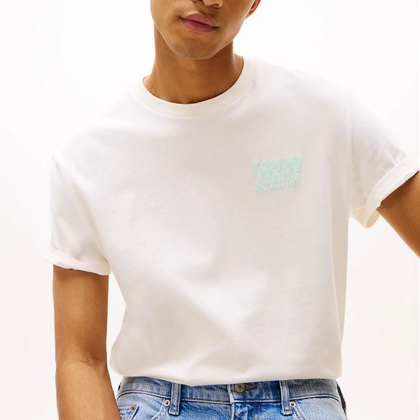Tommy Jeans Bubble Back T-shirt Off White