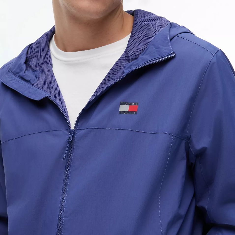 Tommy Jeans Chicago Packable Jack Blauw